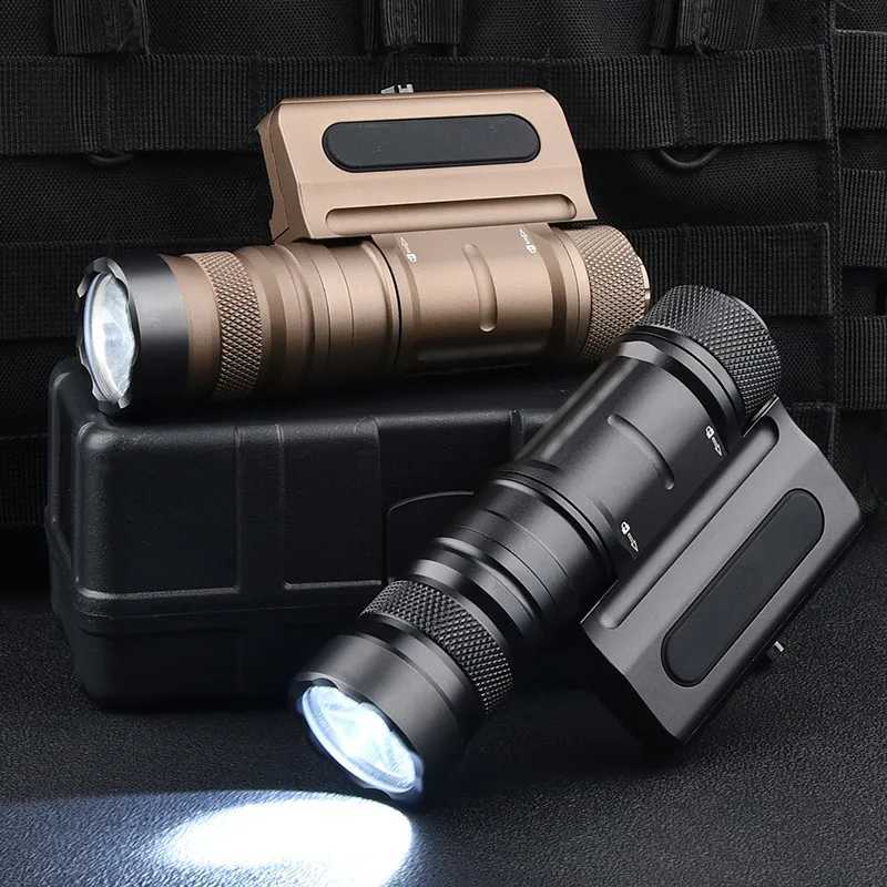 Tactical Owl Flashlight Optimization Weapon Light Metal Airgun Flashlight 500 Lumens 20mm Track Hunting Light Cloud Defense TorchW241204