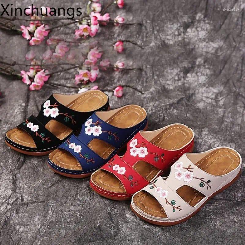 Sandals Women Summer Slip On Outdoor Wedges Shoe Platform Slippers zhanyishengli