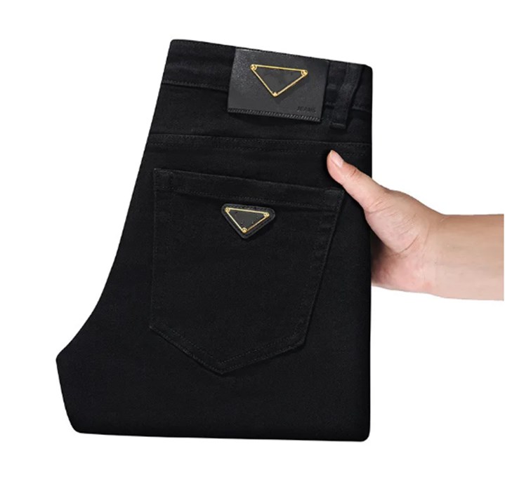 Autumn New Mens Gray Ripped Slim Fit Elasticity jeans men's straight Business Famous classic Casual Trousers Fashiom Brand Designer Jeans size g55