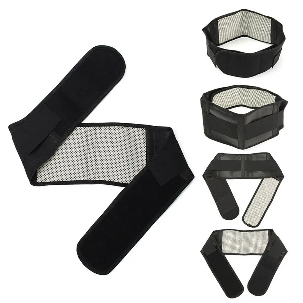 Tourmaline Waist Brace Support Belt Band Self Heating Lower Back Supports Magnetic Therapy Lumbar Waist Bandage Back Waist Belt 241204