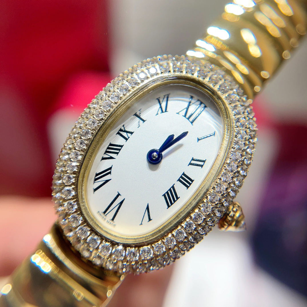 Designer watch for women Baignoire 1920 watches TOP quality crystal mirror with zircon Swiss quartz movement small size 25X32MM MINI size 20X25MM 018