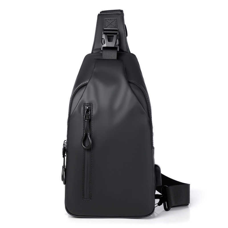 New Outdoor Large Capacity Crossbody Bag, Men's Chest Bag, Fashionable, Simple, Atmospheric, Trendy Shoulder Bag 241204