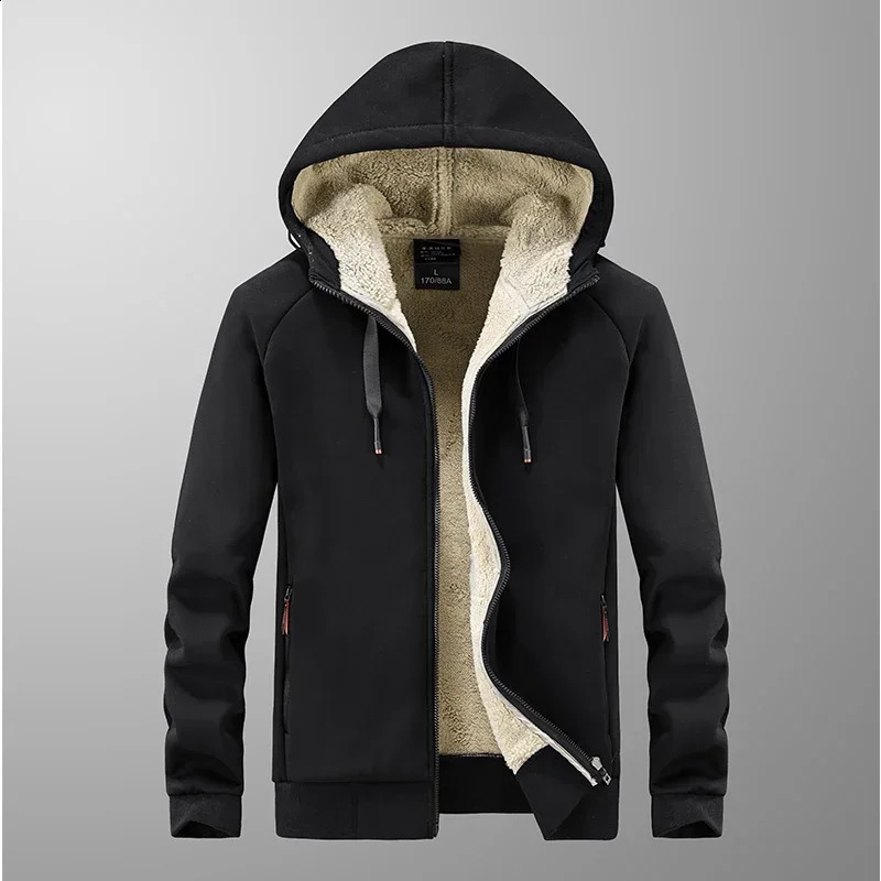 Mens wool sweater mens jacket winter cashmere hooded sweater mens high-quality mens warm cashmere hooded sweater mens sportswear 241203