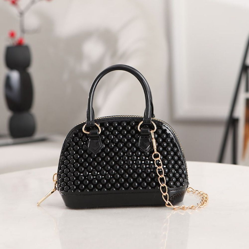 trend trend Summer Jelly Clear Women Beach Shell Coin Purse Handbags Chain Crossbody Shoulder Bags Girls Casual Top Handle Bag