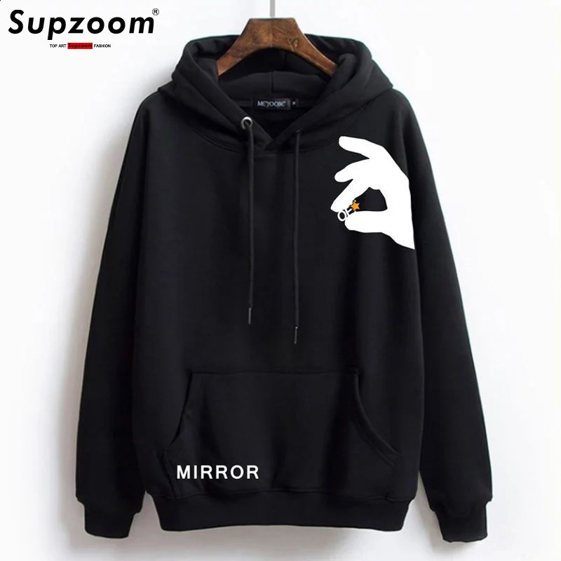 Supzoom Top Fashion Sweater Casual Full Hooded Cotton Hip Hop Wool Hoodie Mens Style 241203