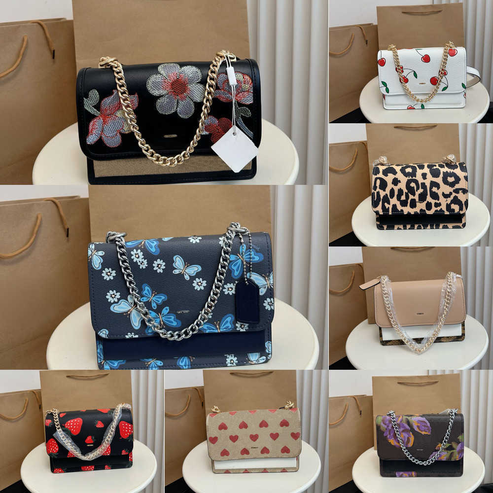 Luxurys Designers Klare Handbags Leather Women Bags Cherry Crossbody Chain Bag Shoulder Bag Messenger Bags Heart Bag Flower Rivet Letters Pursee