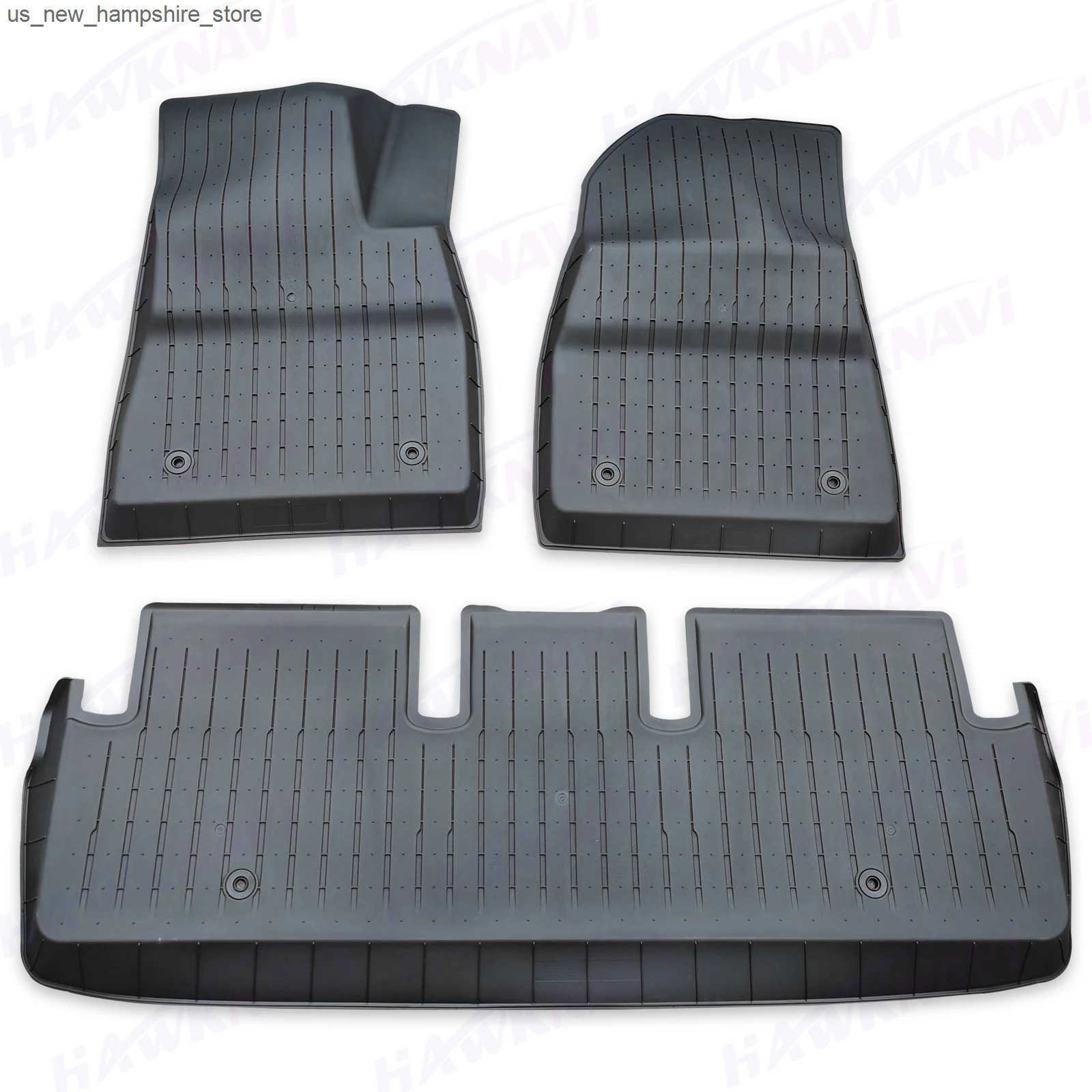 Floor Mats Carpets TPE Trunk Mats for 2024 Tesla Model 3+ Highland Waterproof Foot Pads Front Rear Trunk Mat New Model3 Auto Accessories J241204