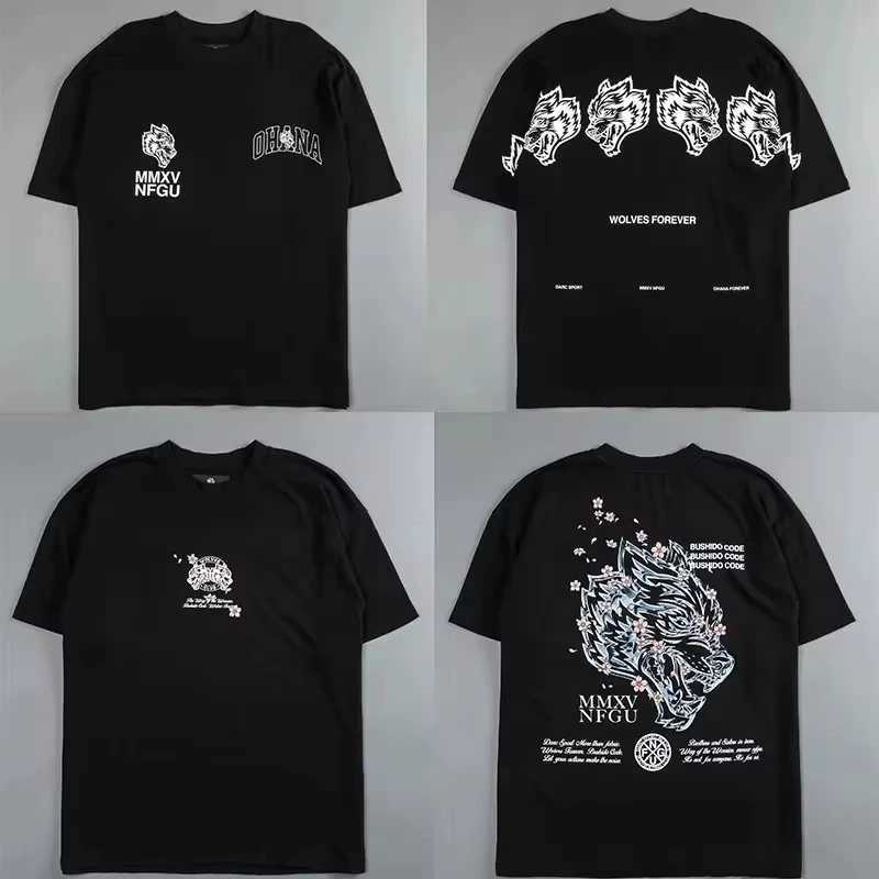 Men's T-Shirts Darc Wolf Sports T-shirt with Large Graphic DTG Printing Technology for Exercise Gym Mens Short Sleve Ts T-shirt T241204