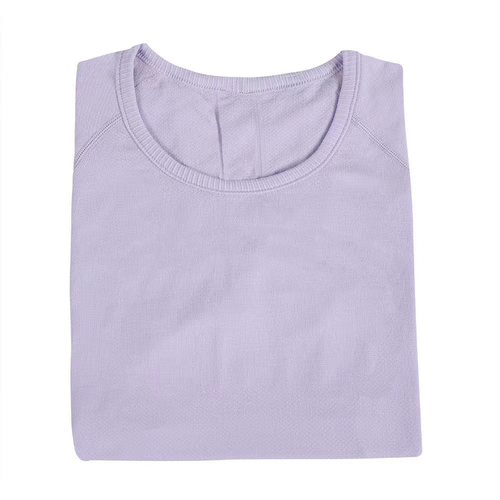Align 2.0 Yoga short sleeve long sleeves Solid Color Nude Sports Shaping Waist Tight Fiess Loose Jogging Sportswear Women's High Quality 2025 new