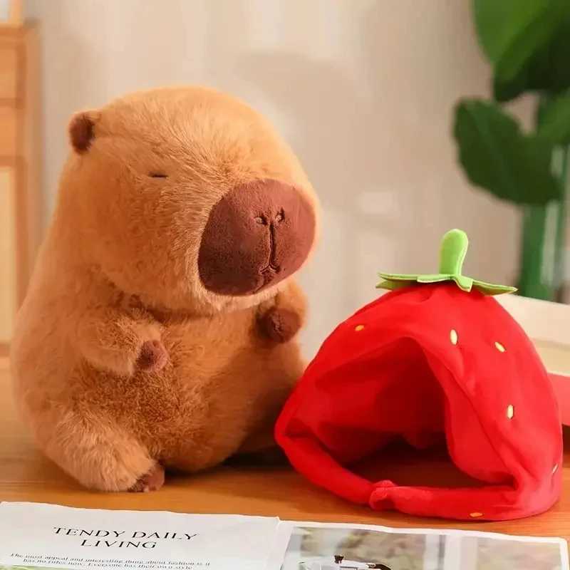 23cm Capybara Plush Toy Simulation Capibara Anime Fluff Toy Cute Doll Stuffed Animals Soft Plush Doll Christmas Gifts for KidsXJ241204