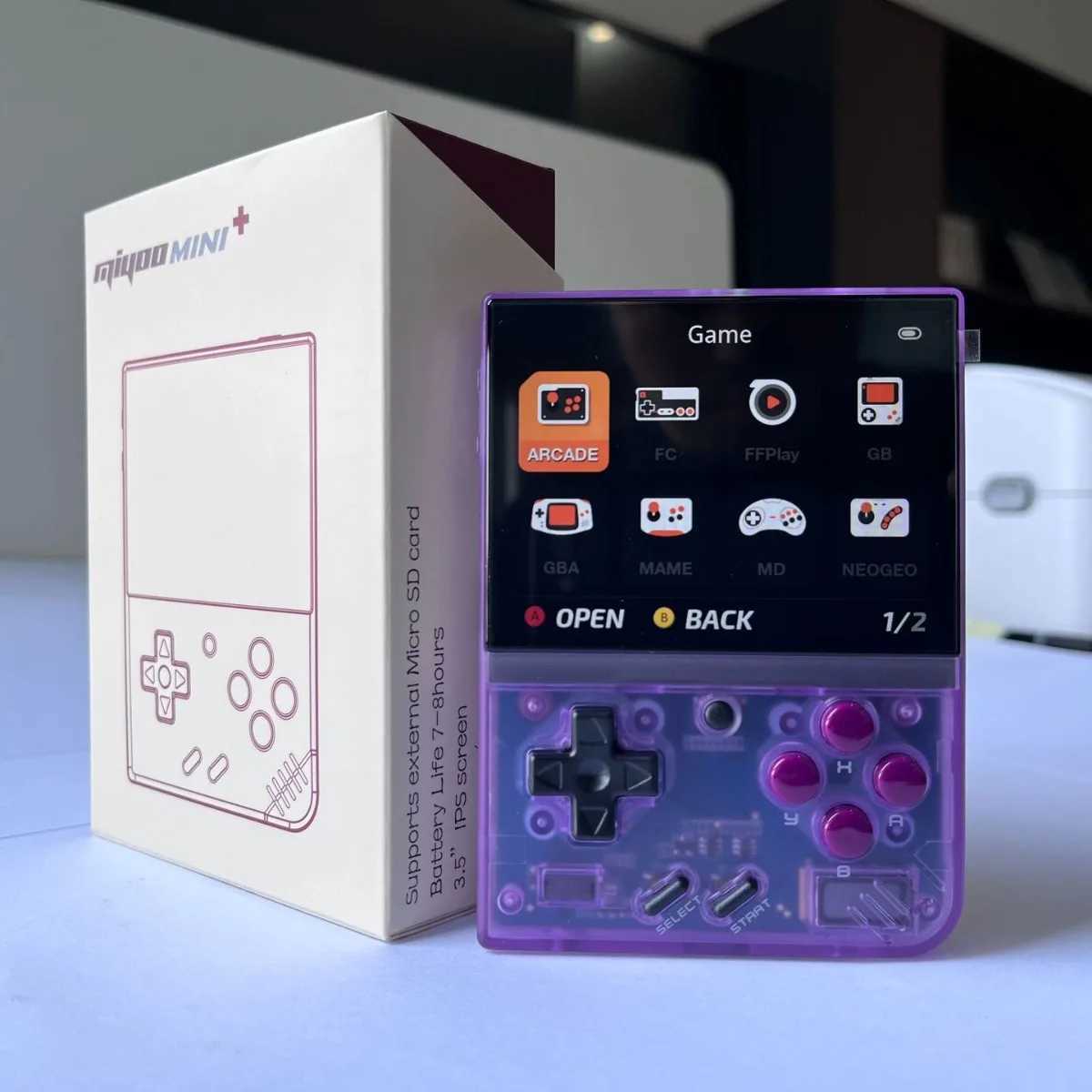 Miyoo mini plus+ Open-Source Retro Handheld Game Console - Portable GBA PS1 Linux Open-Source Gaming SystemXJ241204