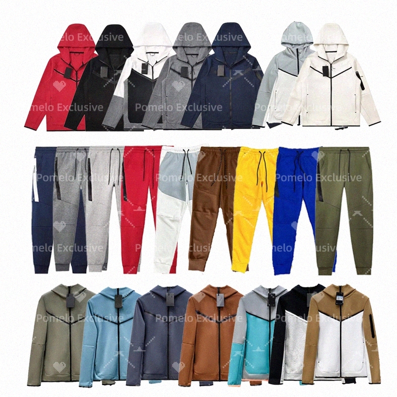 Men Tech Fleece Tracksuits Thick Sport Pants Fleece Hoodies Designer Tracksuit Tech Trail Jacket Classic Jogger Trousers Sweatpants Bottoms Techfleece Track Suit
