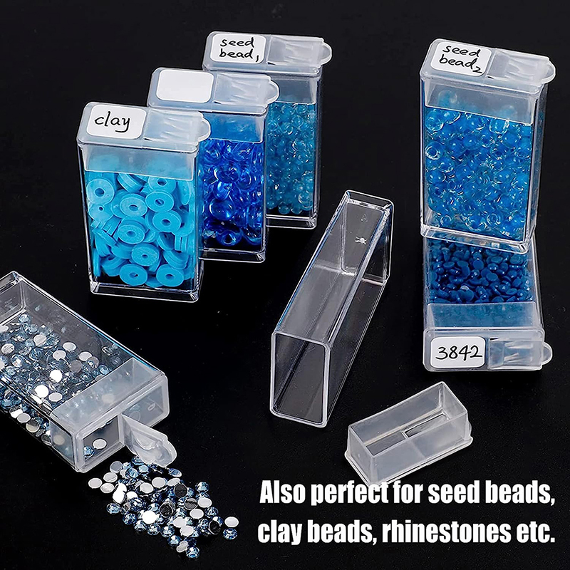 Storage Box Home Desktop Nail Art Diamond Painting Dustproof Transparent Pp Plastic Storage Box
