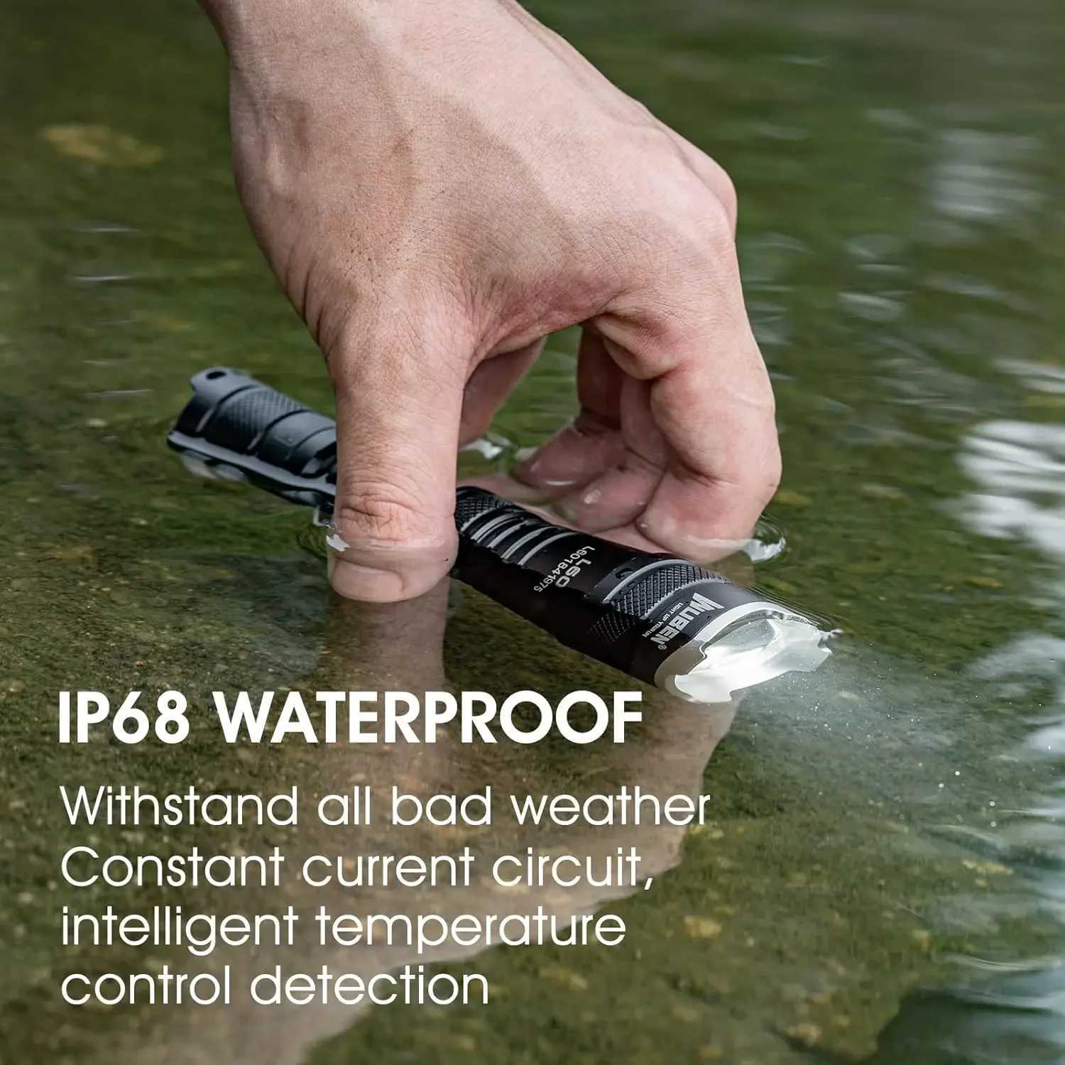 WUBEN L60 Rechargeable High-Powerful Tactical Flashlight 1200LM Zoomable 5 Lighting Modes With Battery Z241204