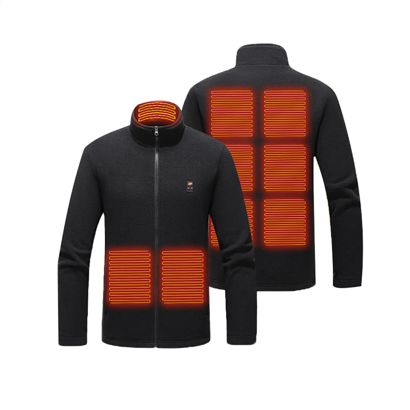 Winter Mens Intelligent Hoodie Fashion Warm Electric Jacket Zone 8 Intelligent Wool Jacket 2025 241203