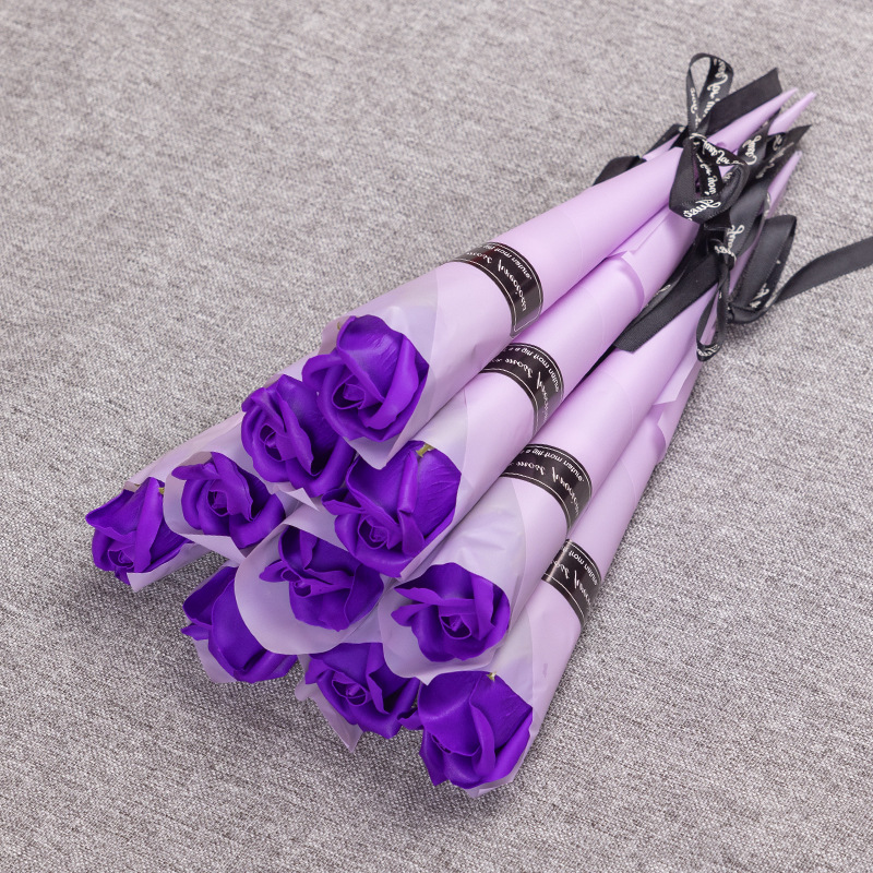 Simulated Roses Carnations Eternal Life Flowers Home Decorations Christmas Couple Gifts Company Promotional Activities Pushing Companion Hand Gifts YL