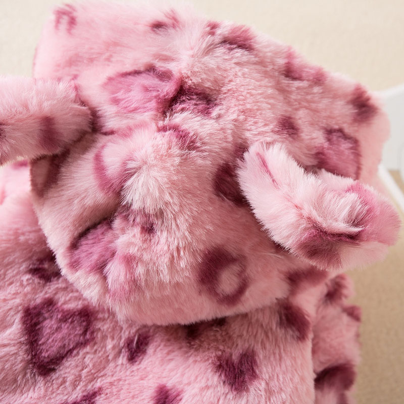 Leopard Print Faux Fur Coat Dog Winter Fashion Clothes Pet Warm Sweater for Small Dogs Puppy Chihuahua Free shipping