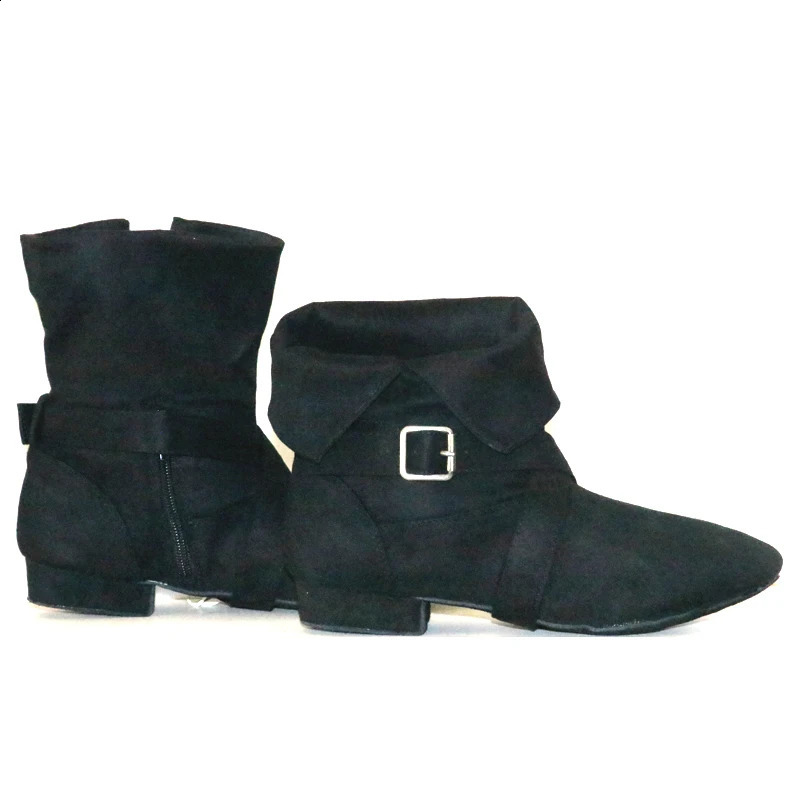 Suede Sole Boot Step Womens Latin Dance Boots Salsa Shoe Long Warm Up Line Shoes West Swing Dance Boots 241213