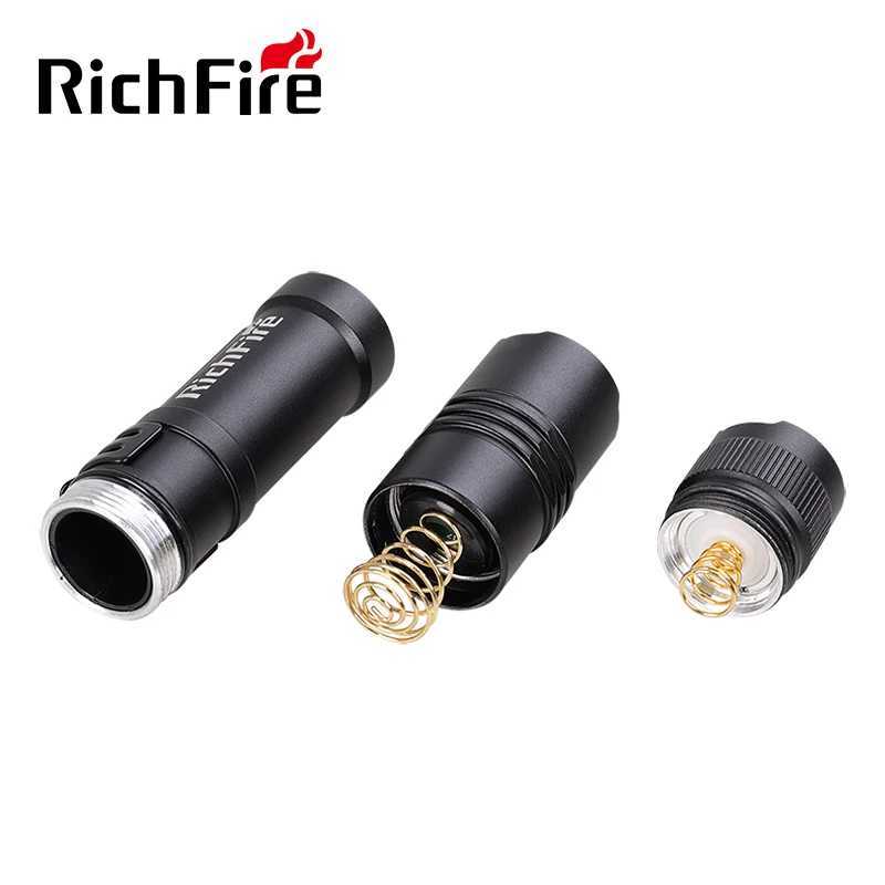 RichFire LED Flashlight 1000LM MINI Torch by CR123A for CampingHikingSelf Defense Z241204