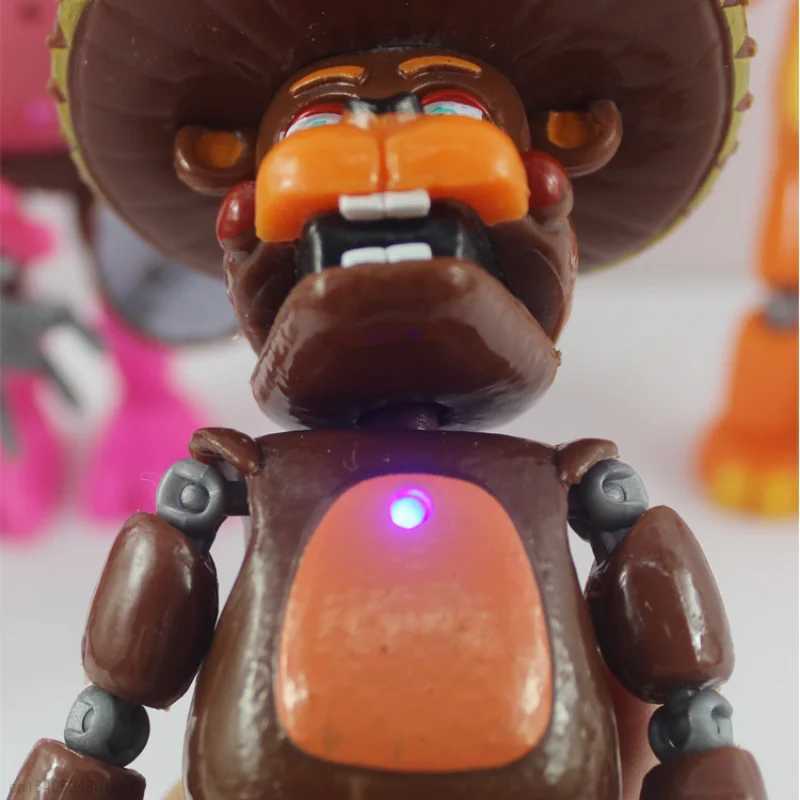 6 pieces/set FNAF Freddy Bonnie Foxy Fazbear Bear PVC Model Action Character Childrens Birthday Gift Toy X241128