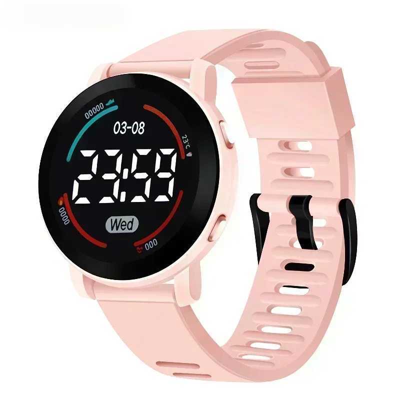 LED digital childrens watch luminous waterproof sports childrens watch silicone strap electronic watch X2412042