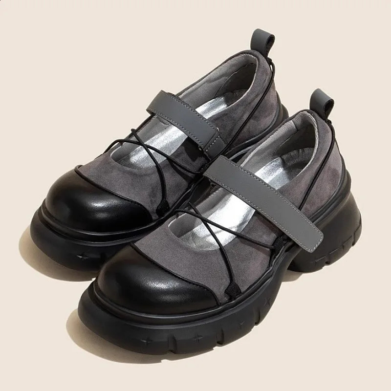 Retro womens shoes casual womens shoes sports shoes Clogs platform Modis fully matched reptile summer cross dress 2024 Mary Janes Ru 241203
