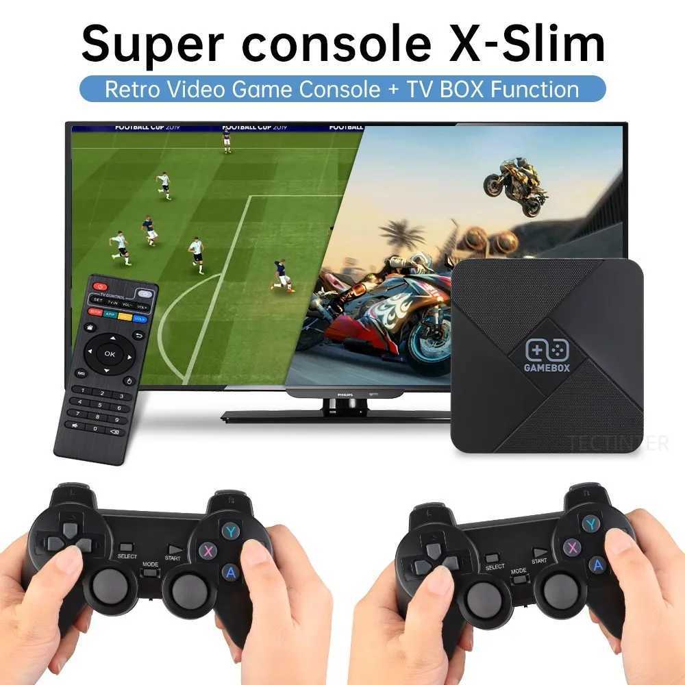 Dual-System Portable Game Box 4K Video Game Console Game Stick Retro Game Console Built in 40000 Games for PSP/N64 128G TV BoxXJ241204
