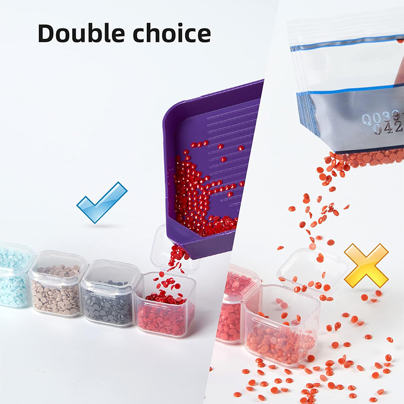 28 Grid Jewelry Storage Box Diamond Painting Nail Tools Loose Beads Transparent Storage Box wholesale