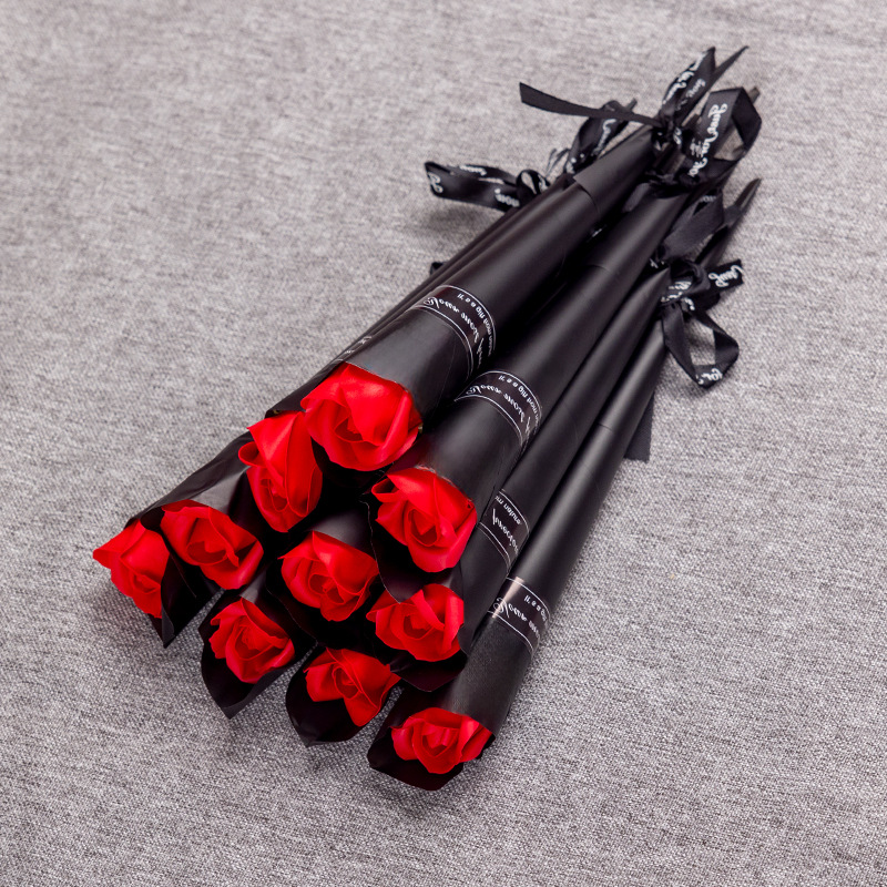 Simulated Roses Carnations Eternal Life Flowers Home Decorations Christmas Couple Gifts Company Promotional Activities Pushing Companion Hand Gifts YL