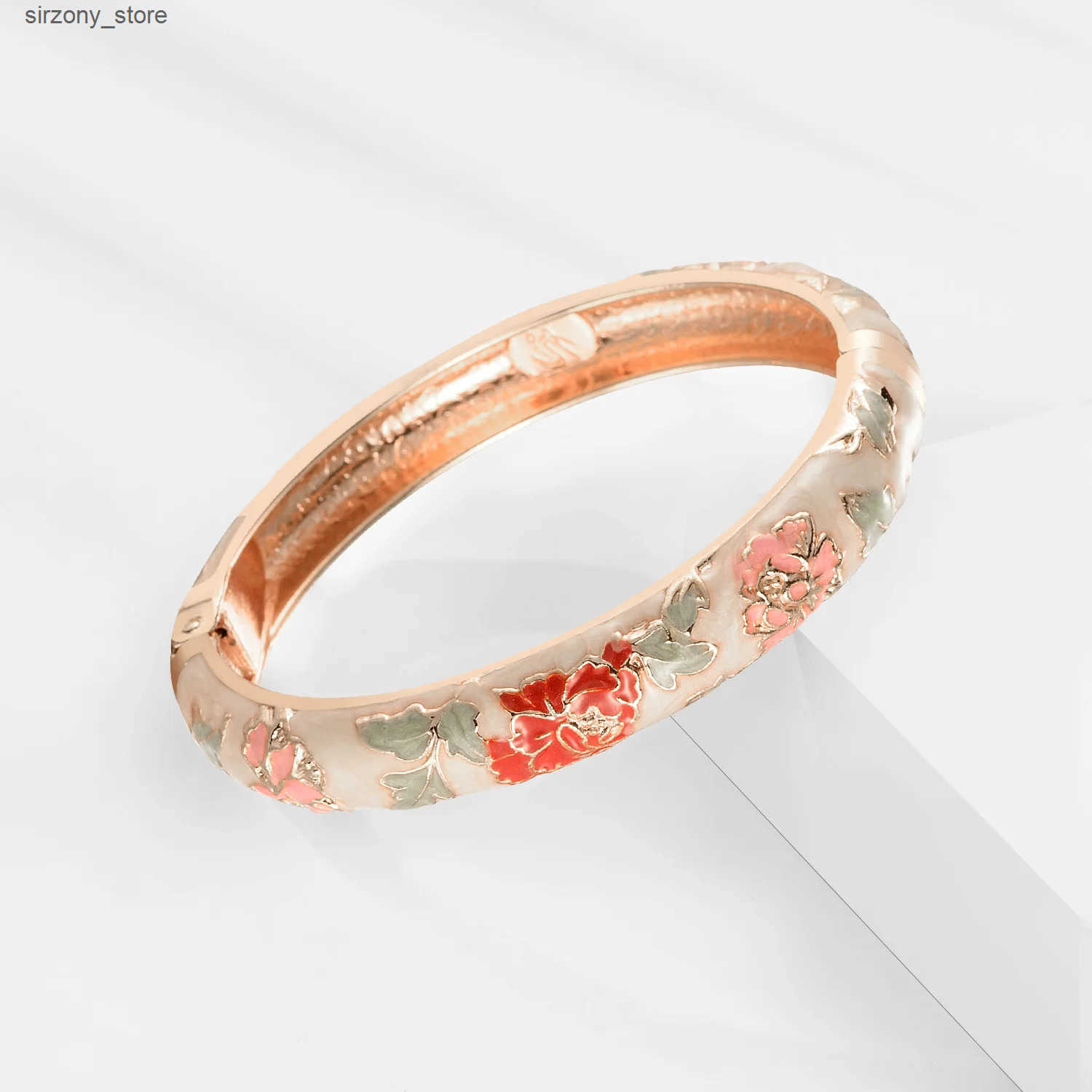 Bangle Enamed Bracelet Womens Flower Bracelet India China Viking Bracelet Hand African Jewelry Dubai Womens Gift Girl J241205