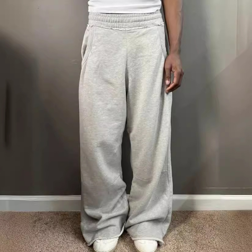 Grey Casual Pants, Street Style Baggy Sweatpants, Autumn And Winter New Styles