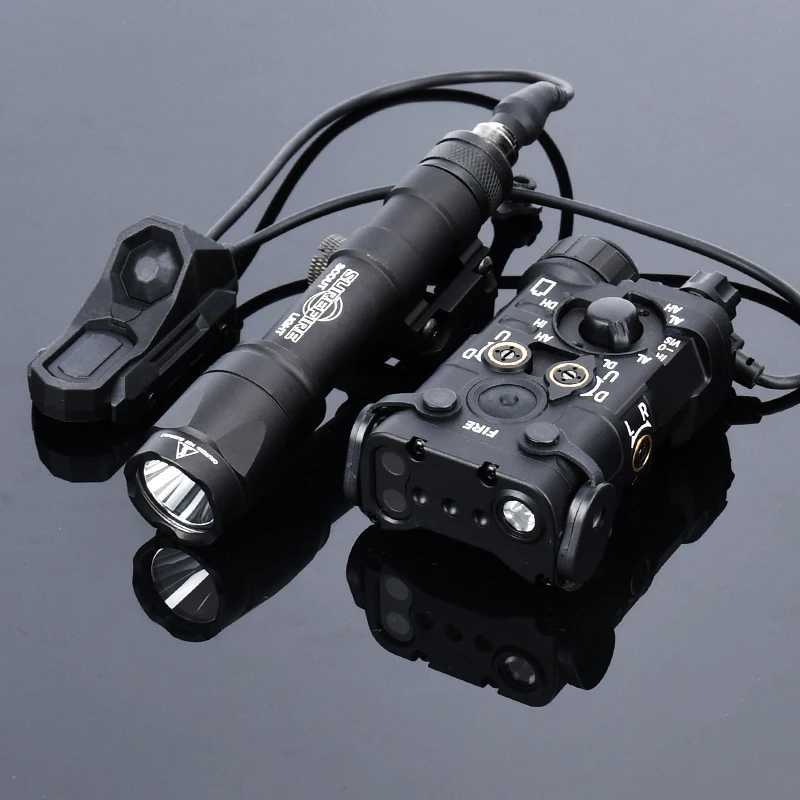 WADSN Surefir Metal NGAL Red Green Blue Laser Infrared Dot White Flashlight M300 M600 Flashlight Hunting Light Airgun AccessoriesW241204