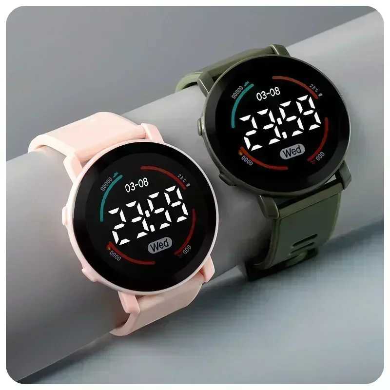 LED digital childrens watch luminous waterproof sports childrens watch silicone strap electronic watch X2412042