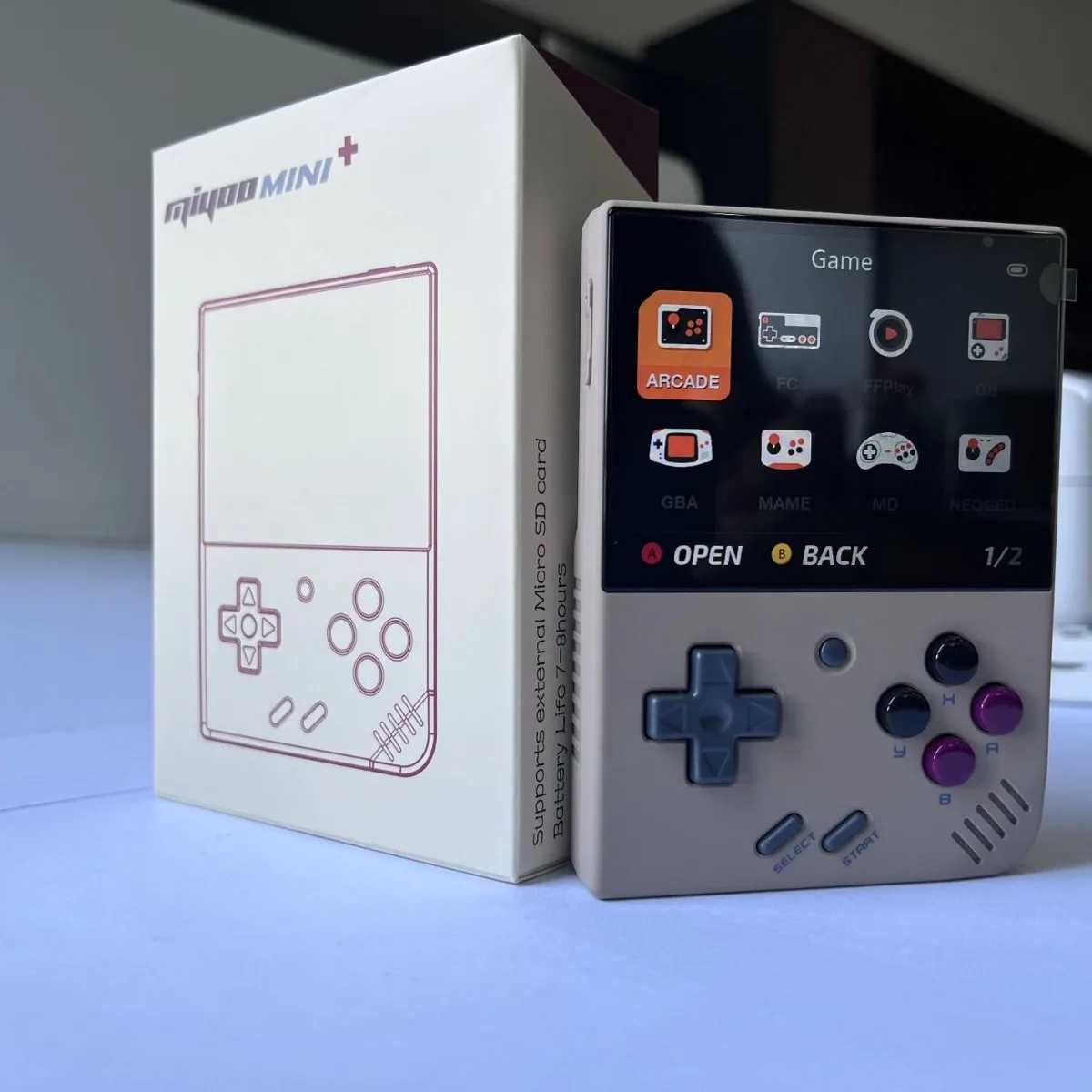 Miyoo mini plus+ Open-Source Retro Handheld Game Console - Portable GBA PS1 Linux Open-Source Gaming SystemXJ241204