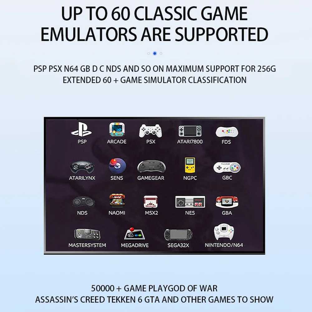 G11 Pro Video Game Console 256GB Game Box Built in 10000+ Retro Games 4K HD TV Game Stick 2.4G Wireless Gamepad Game AccessoriesXJ241204