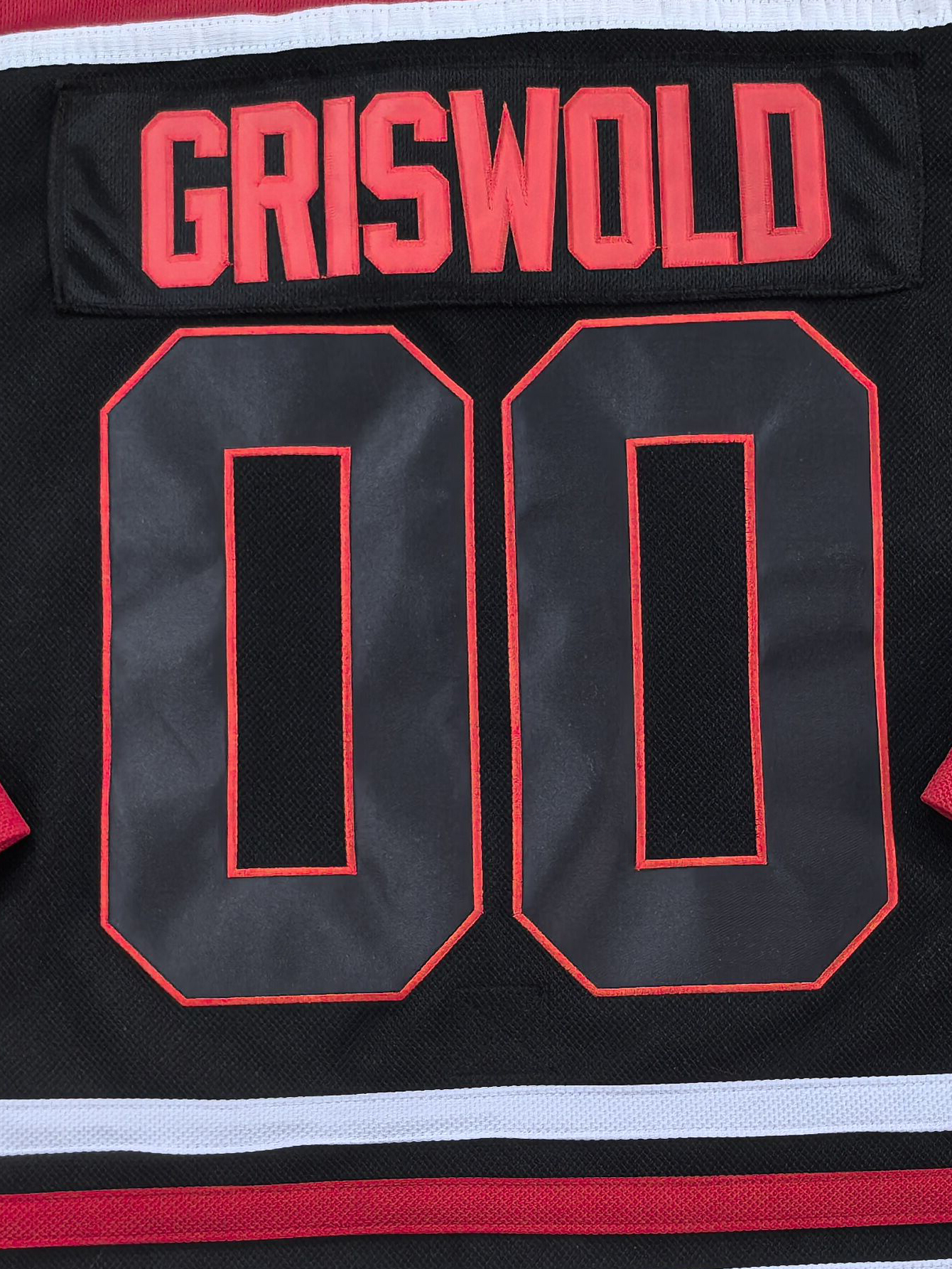 Mens 00 GRISWOLD Ice Hockey Jersey Clark Griswold 00 Hockey Jersey X-Mas Christmas White Red Black S-XXXL