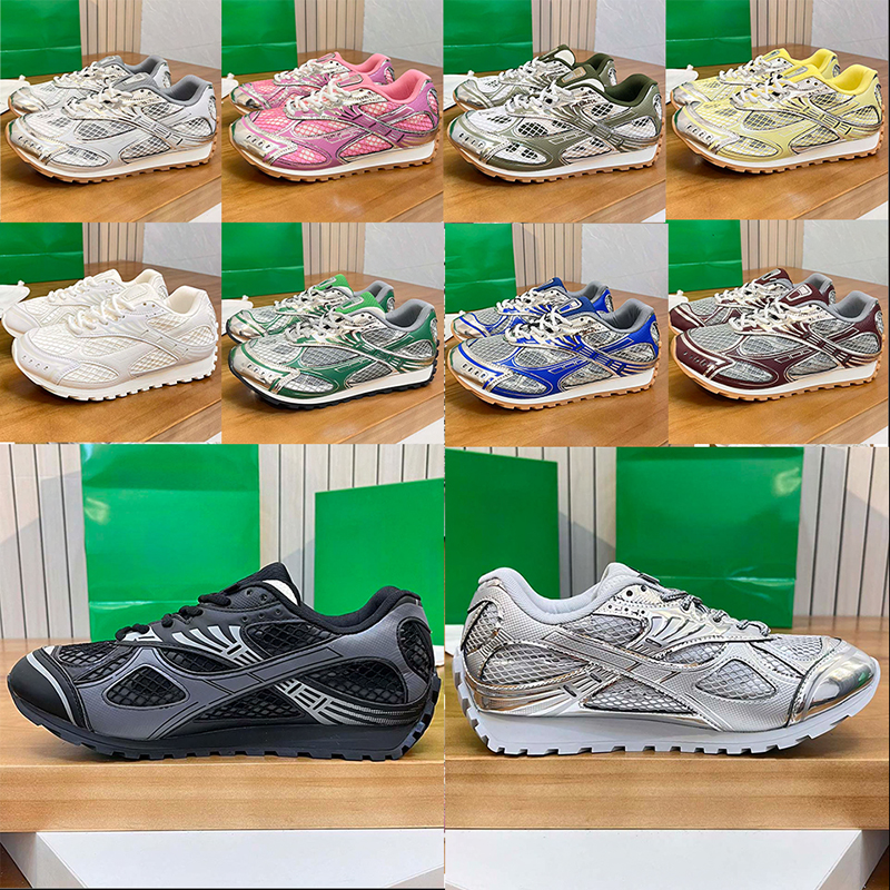 Designer Sneaker Men Women Outside Casual Trainers Fashion Luxury Mesh Running Shoes Size 35-46 Black white green blue pink silver yellow