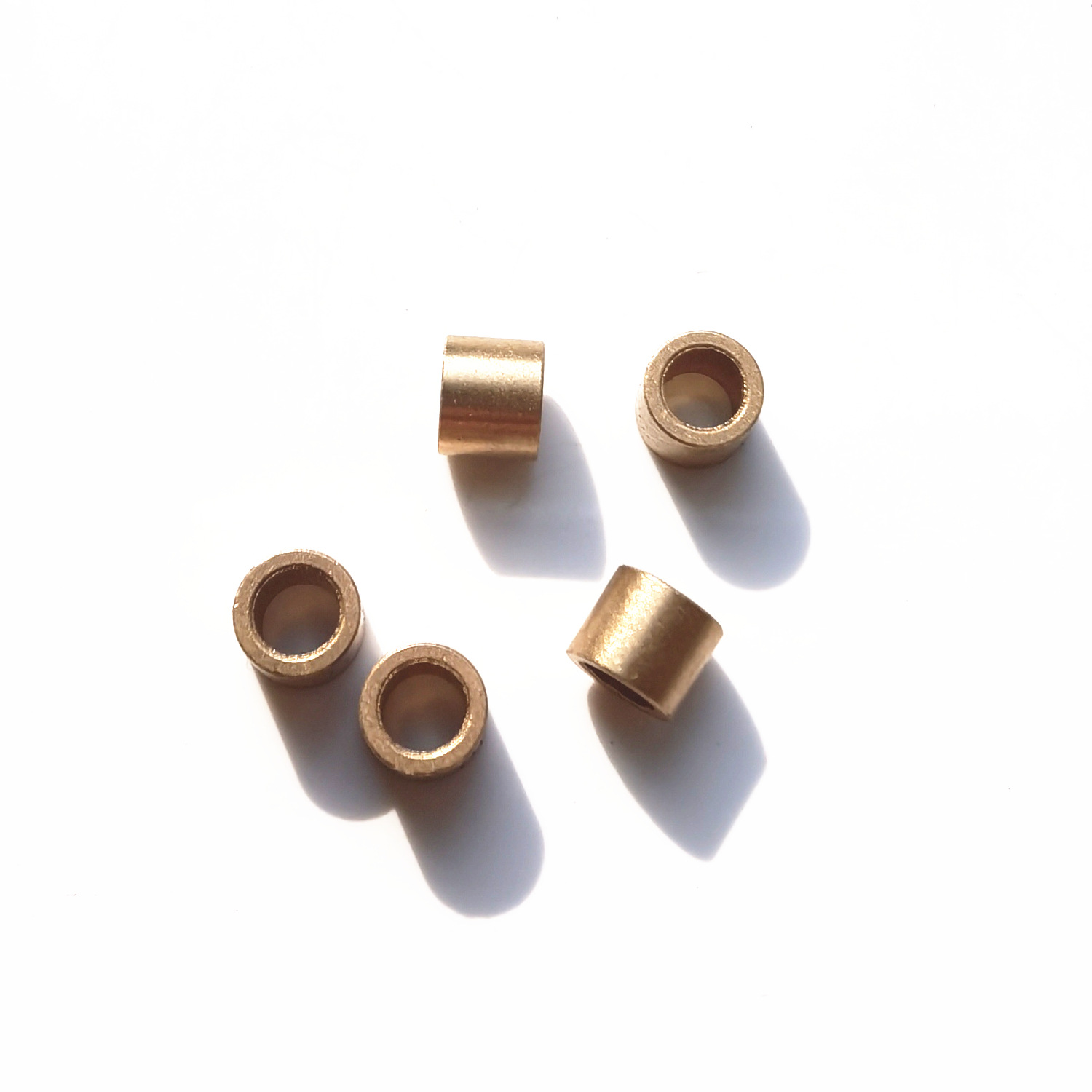Powder Metallurgy Copper Bushing with Oil-Impregnated Bearing - ID 4mm x OD 6mm x Length 5mm