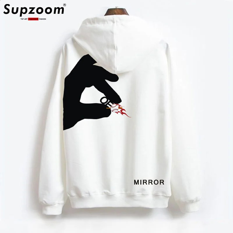 Supzoom Top Fashion Sweater Casual Full Hooded Cotton Hip Hop Wool Hoodie Mens Style 241203