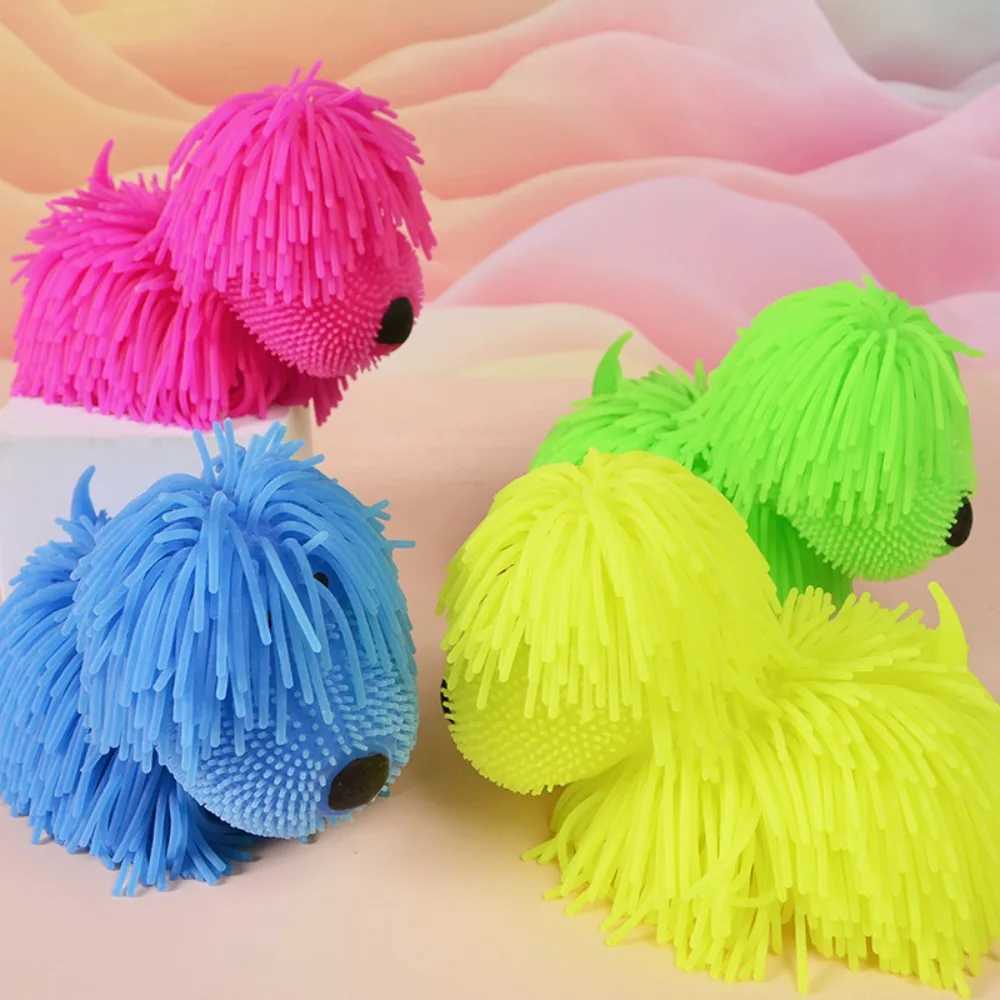 Interesting anxiety assisted sensor toy cute rabbit stress relief toy PVC dog stress relief toy for children W241204