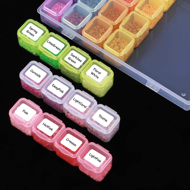 Diamond Painting 28 Grid Storage Box DIY Jewelry Beauty Party Diamond Round Diamond Color Storage Box