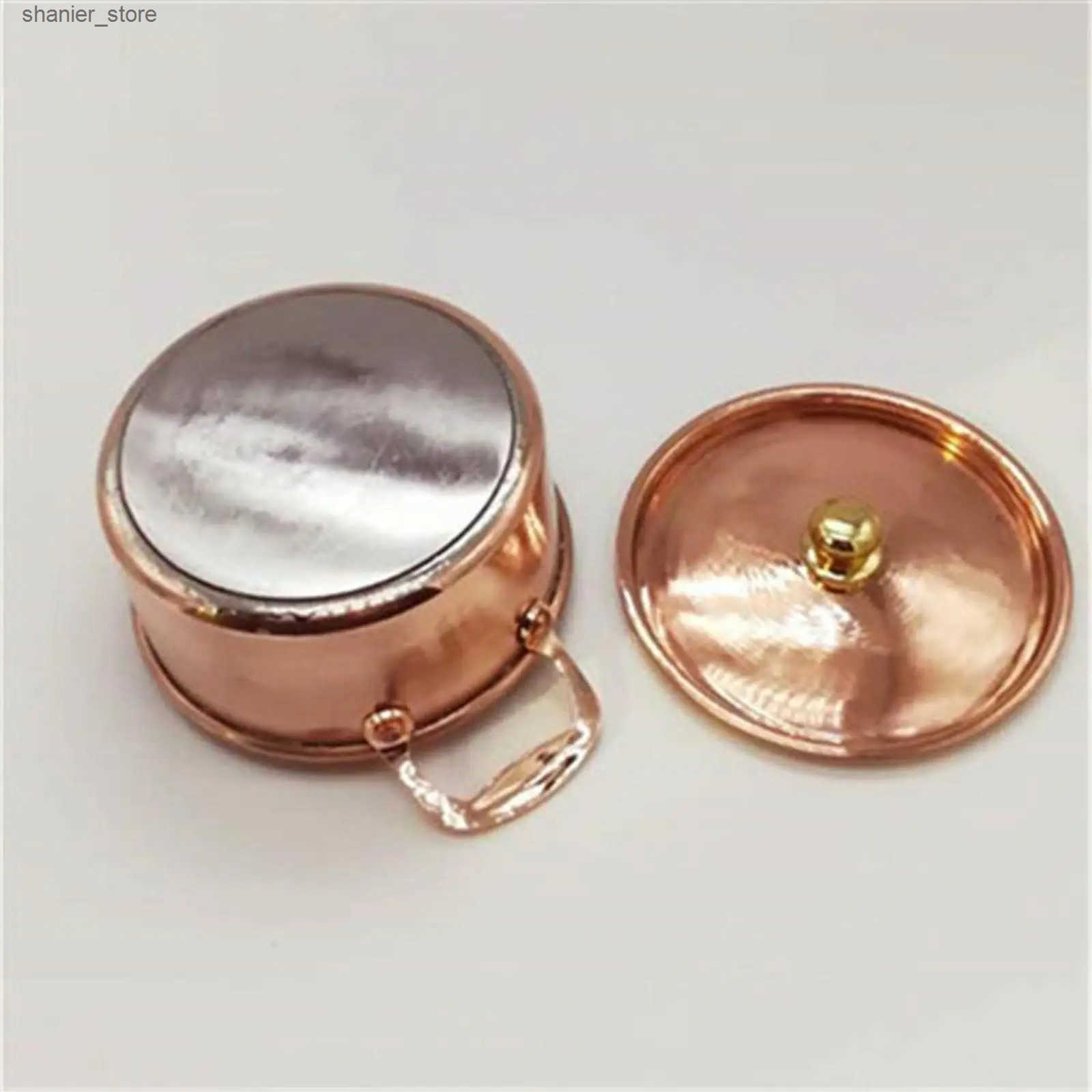 Pans 16cm copper pot soup with Saucepan Lid used for sensing chefs small copper pots cooking utensils dry pots inventory pots L240910