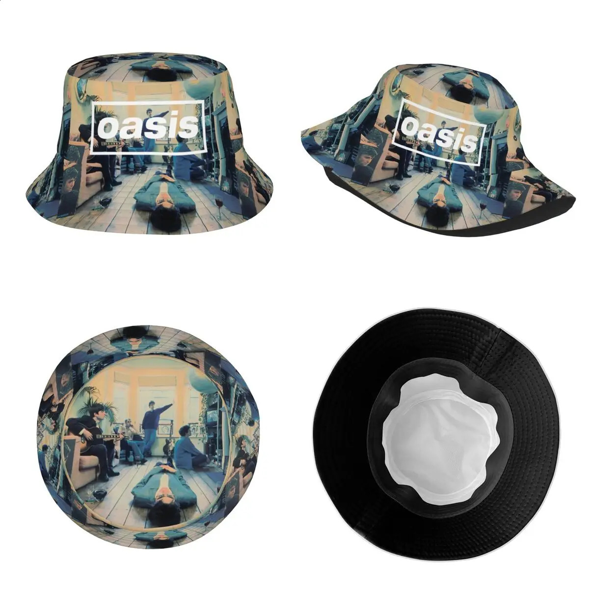 Rock Band British Music Albums Bucket Hat Beach Vacation Getaway Headwear Merch Fisherman Caps Women Ispoti Cap 241203