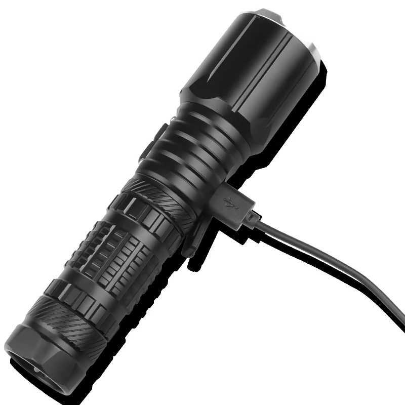 Convoy Flashlight Shock Self-Defense Lamps Led Flashlight Ultra Powerful Rechargable Torch Survival Equipment Usb Charging Light Z241204