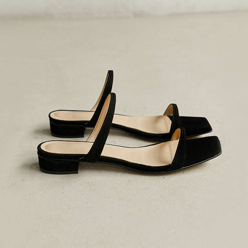 2025 Fashion Minimalist Two Part Slide Women Slippers Summer New Outdoor Beach Flat Sandals Non-slip Slides Woman Shoes