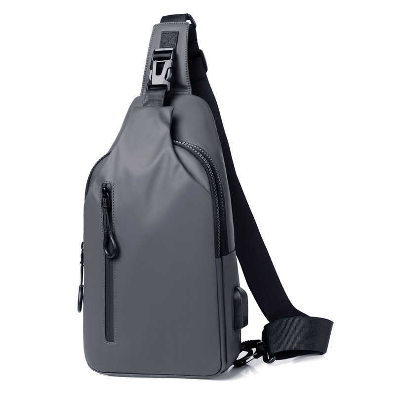 New Outdoor Large Capacity Crossbody Bag, Men's Chest Bag, Fashionable, Simple, Atmospheric, Trendy Shoulder Bag 241204