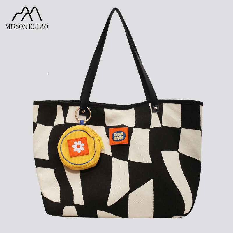 Autumn and Winter Full Edition Large Capacity Canvas Student Backpack Multi Color Shoulder Bag