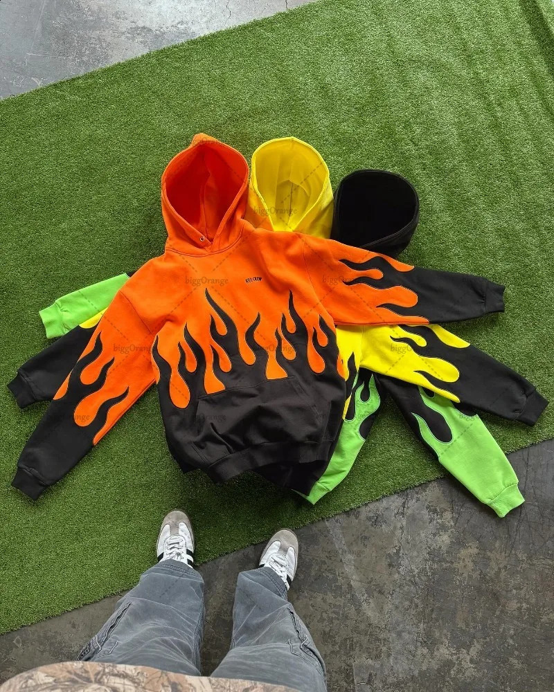 American Fashion Personalized n Clothing Harajuku Y2K Casual Loose Hoodie Men Street Hiphop Punk Allmatch Sweatshirt Women 241203