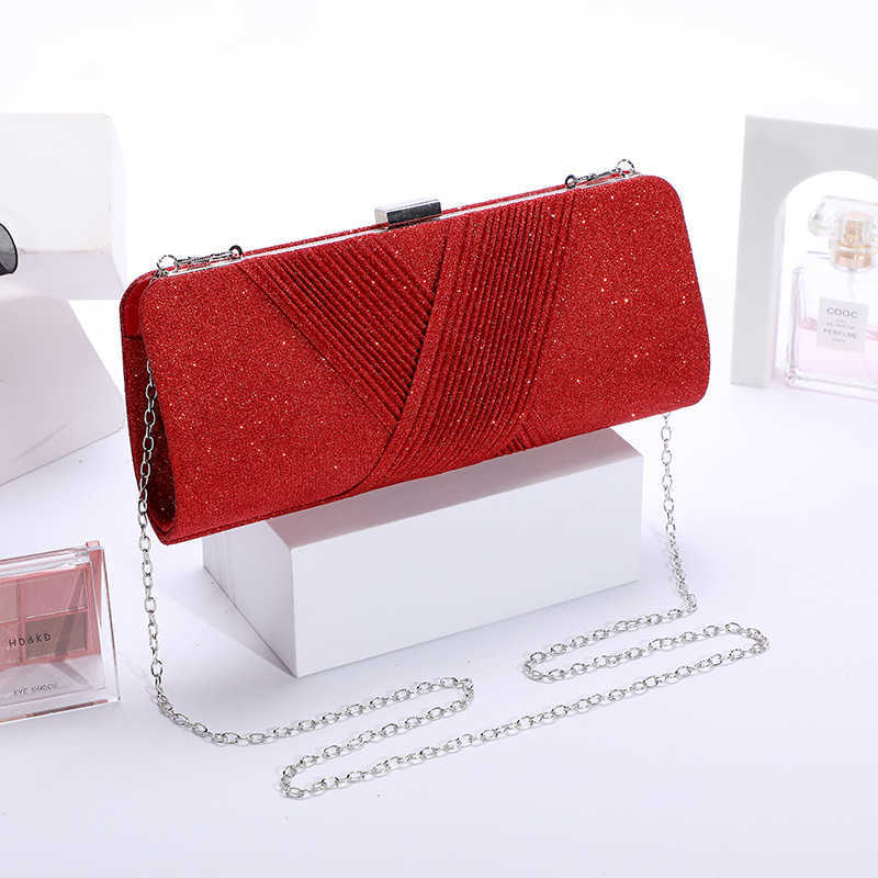 Autumn Dress Dinner Hand Bag Women's Hand Bag Banquet Celebrity Bag One Shoulder Bag Sequin Bride Cheongsam Bag 241204