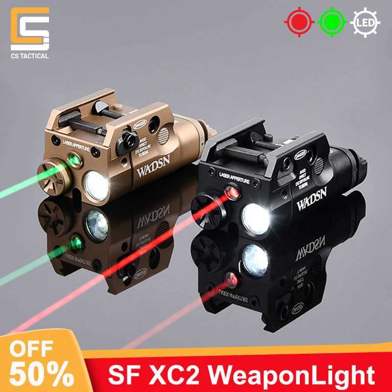 WADSN Tactical XC XC2 Flashlight P320 Glock 7 G7 G9 Air Gun Weapon Reconnaissance Accessories Suitable for 20mm Picatinny RailW241204